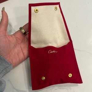 Authentic Cartier jewelry pouch for ring or bracelet